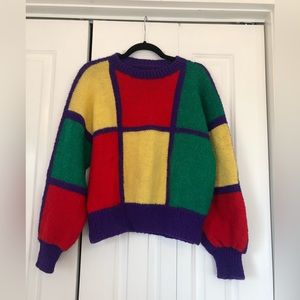 Vintage 80s/90s Colorblock Sweater